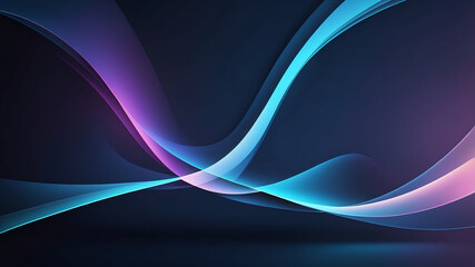 Abstract Blue Light Beam Explosion on Dark Futuristic Background

