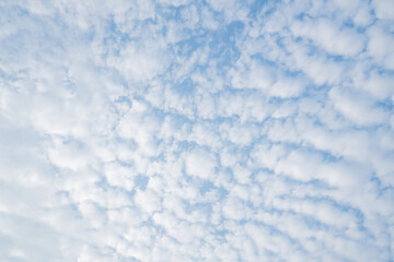 Sky Blue,Cloud Background,Horizon Summer, landscape nature sunrise in Winter,Spring panorama banner.