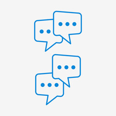 Set of chat bubble icons