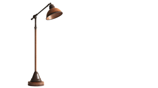 Modern Floor Lamp Isolated on White Background for Home Decor Ideas