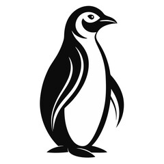 Obraz premium penguin vector on tranparent background