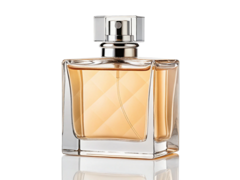 Elegant Amber Perfume Bottle Luxury Fragrance in Glass