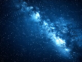 Fototapeta premium Majestic Night Sky Sparkling Stars and the Milky Way Galaxy A breathtaking view of celestial wonders