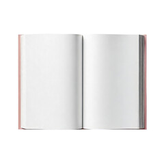 Open book with blank pages mockup for content and presentation
