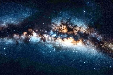 Fototapeta premium Stunning Celestial Landscape A Breathtaking View of the Milky Way Galaxy at Night
