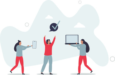 Employee engagement or motivation for effective work .Motivational leader speech for inspiration and satisfaction boost. character life .