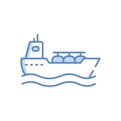 Gas Tanker Vector icon