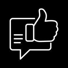 Positive Feedback Vector Icon