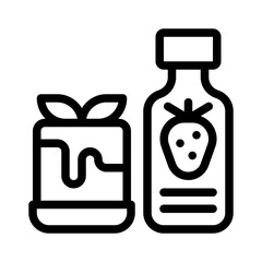 maple syrup line icon