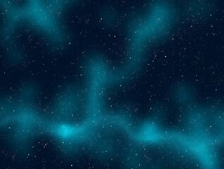 Obraz premium Teal Nebula with Cosmic Background.