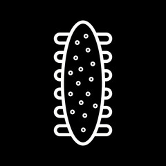 Sea Cucumber Vector Icon