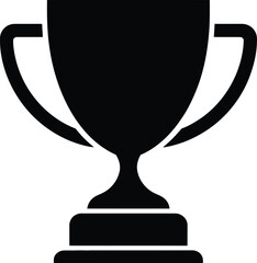 trophy cup icon over white background. vector illuatration
