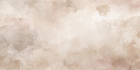 Obraz premium Subtle Beige Watercolor Wash Background Texture for Design Projects