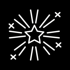 Firework Display Vector Icon