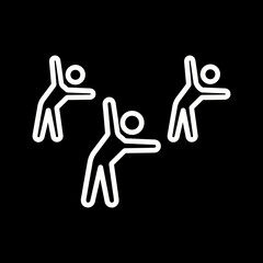 Group Fitness Vector Icon