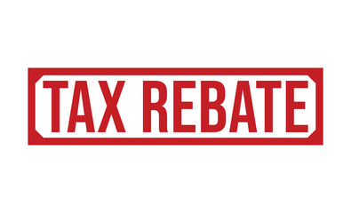 TAX REBATE rubber stamp vector illustration on white background