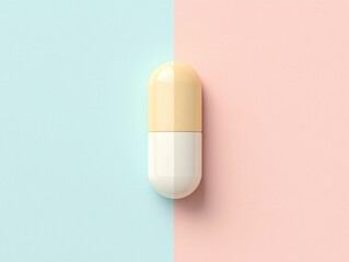 Pastel Pill Capsule