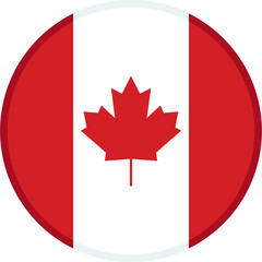 Canada Flag Badge Icon