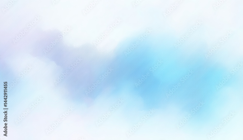 Poster soft pastel blue and white abstract background with subtle texture and gentle gradient blending.