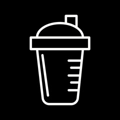 Protein Shake Vector Icon
