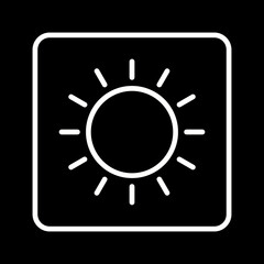 sun icon vector illustration