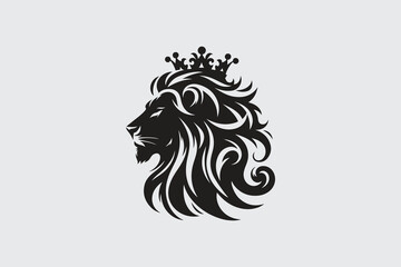 tiger silhouette in black and white