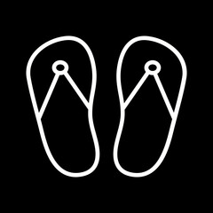 Spa Slippers Vector Icon