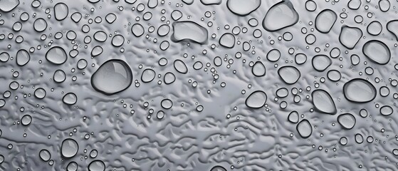 clean Minimalist pattern of uniform water droplets on a