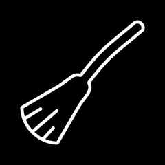 Witch Broomstick Vector Icon