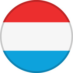 Luxembourg Flag Badge Icon
