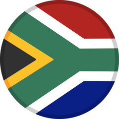South Africa Flag Badge Icon