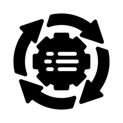 circular glyph icon