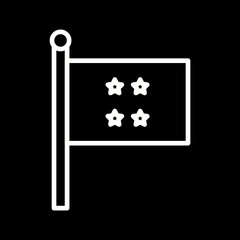 Flag Vector icon 