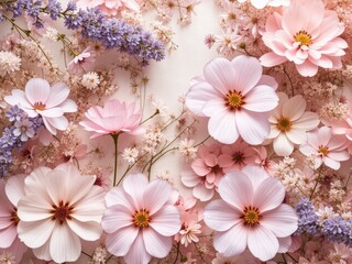 Delicate Floral Design - Lavender Pink Calm Atmosphere