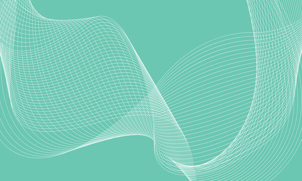 Abstract Vector Background Olo Color with Lines Waves. Hand Drawn Vector Art.