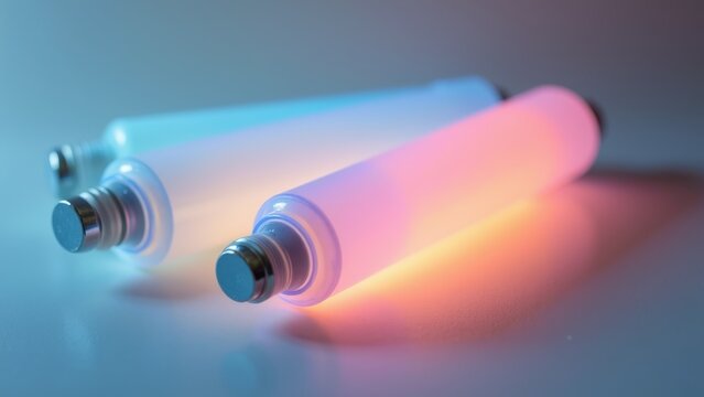 A blue lamp tube full of technological sense