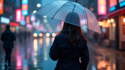 A dreamy scene in the rain