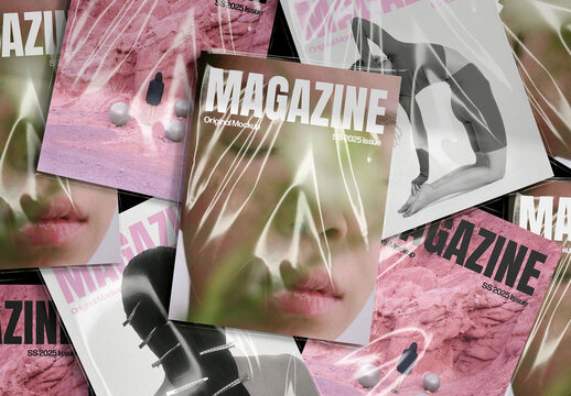 US Paper Magazines Mockup