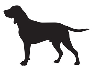 COONHOUND DOG SILHOUETTE