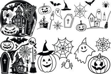 Simple Modern Halloween Collection Design