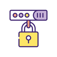 Security  Icon vector stock illustration
