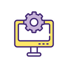 Setting  Icon vector stock illustration