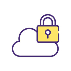 Cloud  Icon vector stock illustration