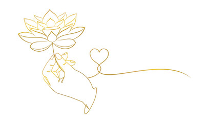 lotus flower vector illustration with hand drawn for vesak day background 8