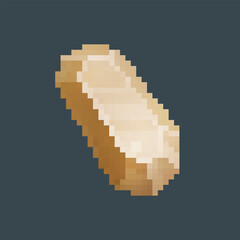 topaz gemstone in pixel art style with isolated  background