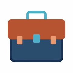 Black Briefcase Silhouette Vector, Briefcase outline icon Vector