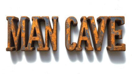 Man cave metal sign
