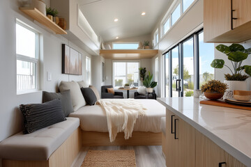 cozy interior of a small house