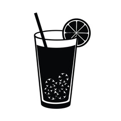 Tropical Cocktail Isolated vector illustration
