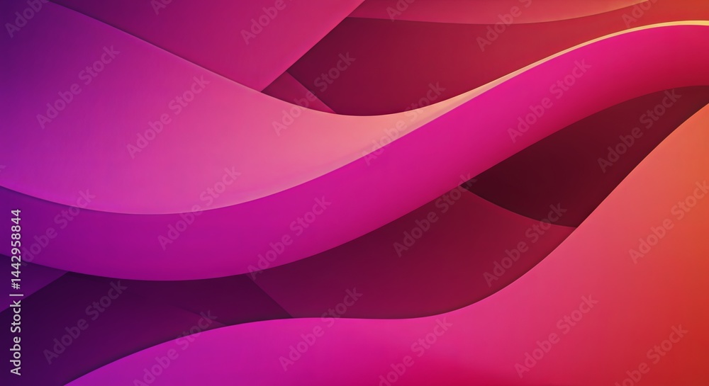 Aufkleber a pink and orange background with a wave pattern